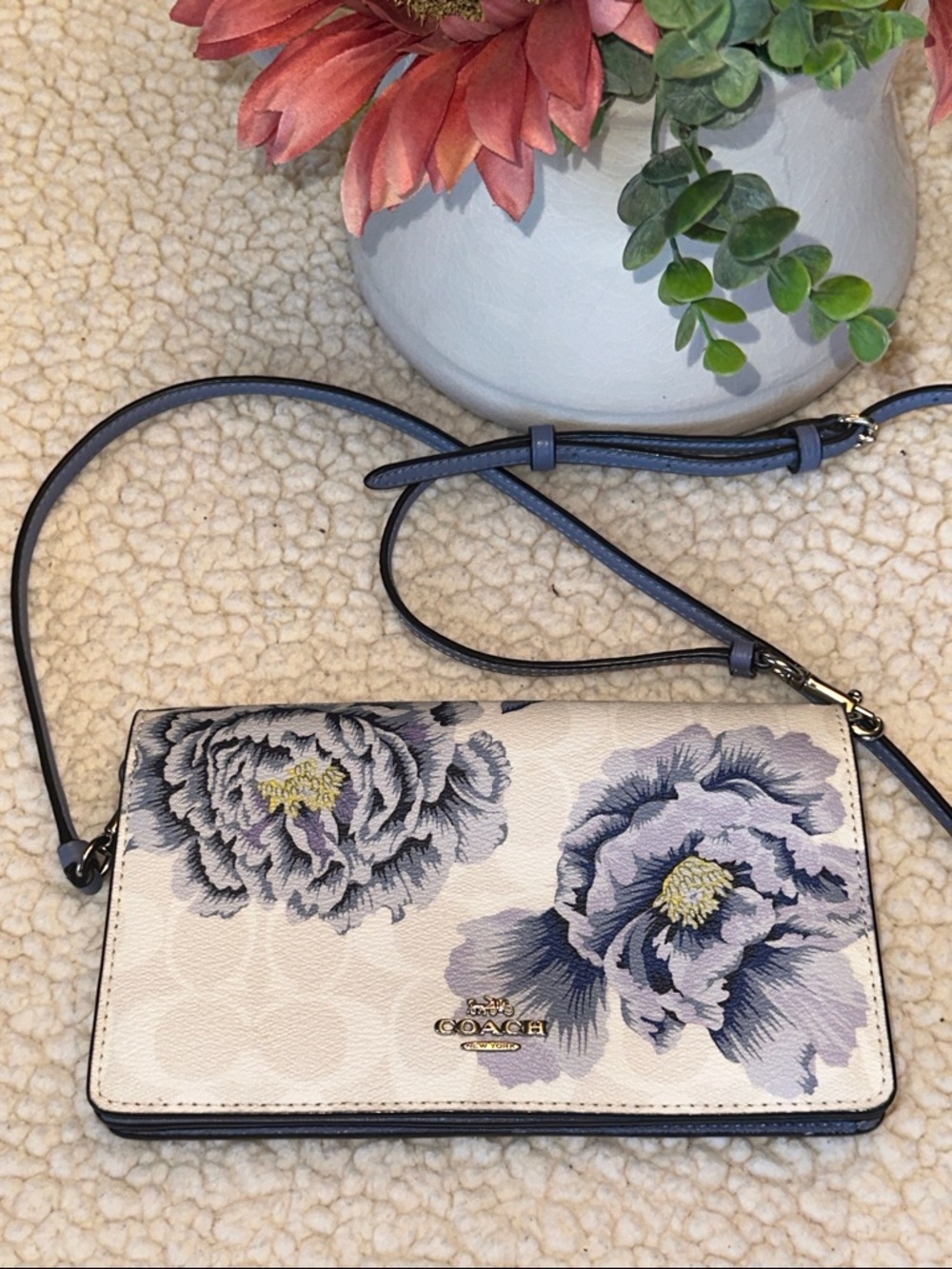 NWT Coach × Kaffe Floral Anna Foldover
Crossbody Bag - Picture 3 of 9